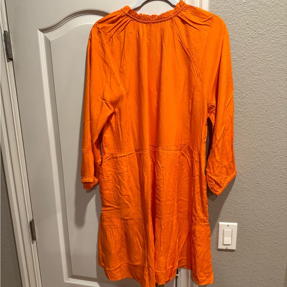 NWT The Drop orange tiered dress - Picture 6 of 7